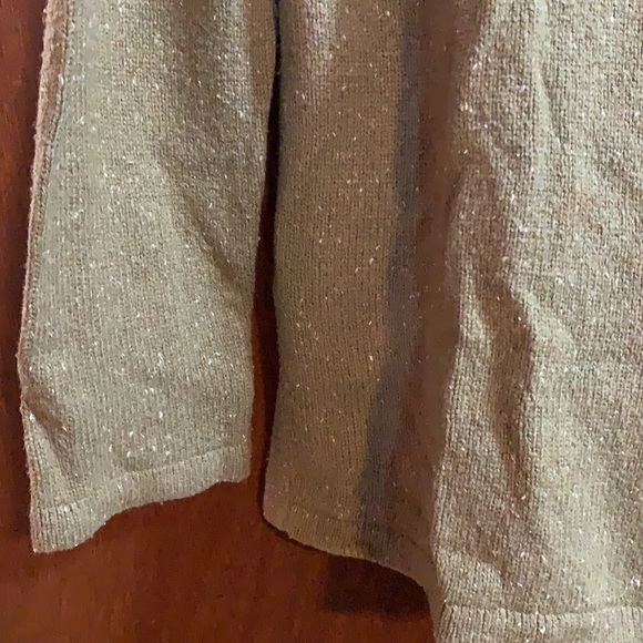 Isabella Bird Size Small Silk/Wool Blend Olive Green Hooded Sweater, button up - Picture 3 of 7